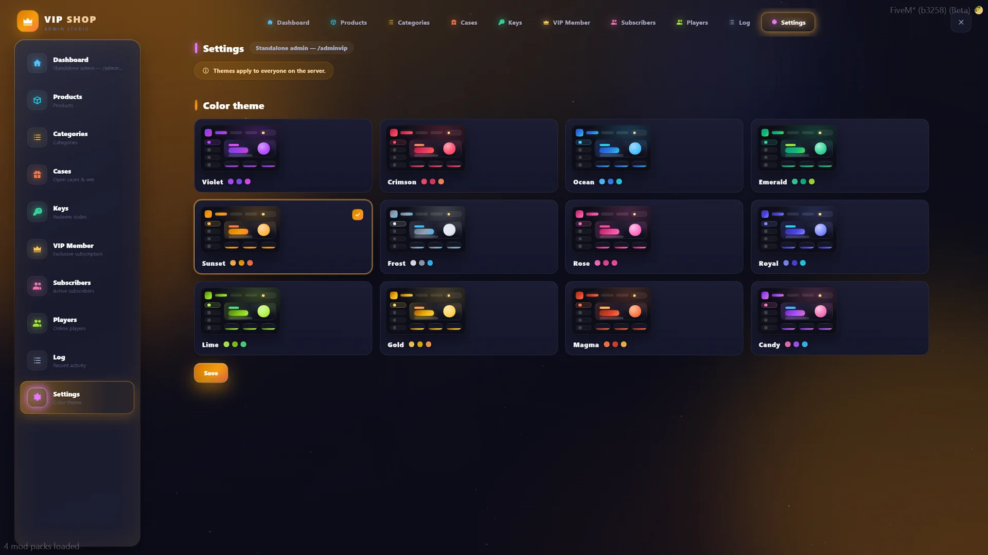 FiveM VIP System Script 👑 Coins, Case Opening, Memberships & Tebex Integration (ESX/QB/QBox) product image (1)
