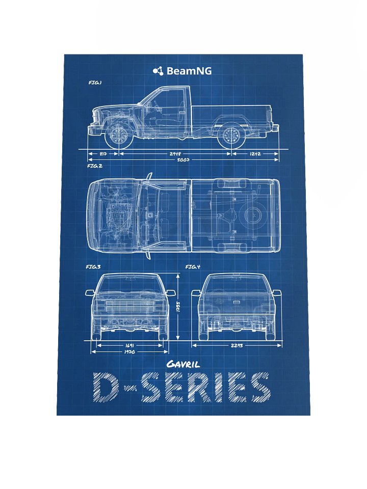 Gavril D-Series Blueprint Poster product image (1)
