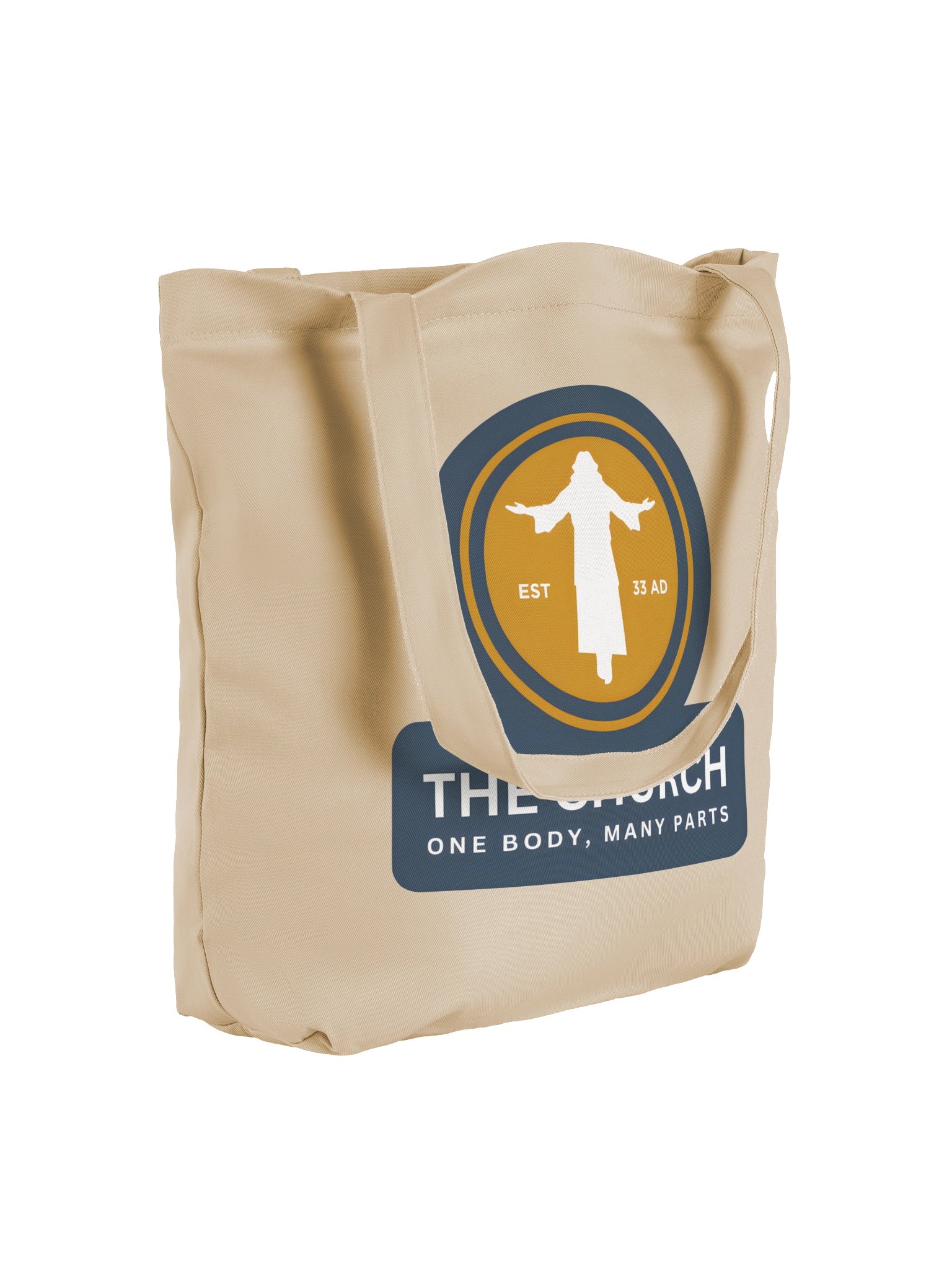 The Church, Est. 33 AD Tote Bag (Navy) product image (4)