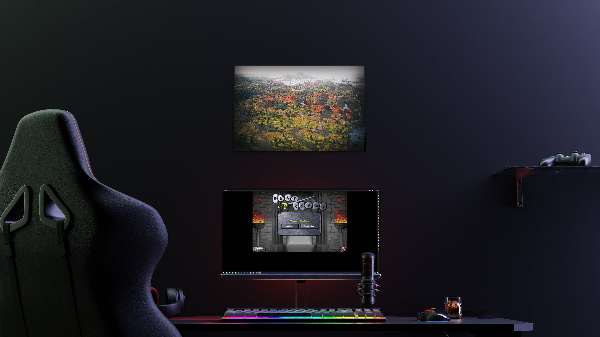 Asgarnia | Enhanced Matte 3D OSRS Poster product image (2)