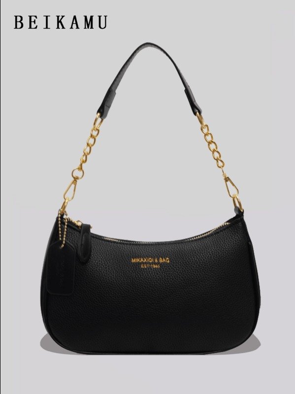 ADLEST 1pc Solid Color PU Leather Shoulder Bag For Women, Versatile Crossbody Bag For Commuting, Adjustable Shoulder Strap product image (5)