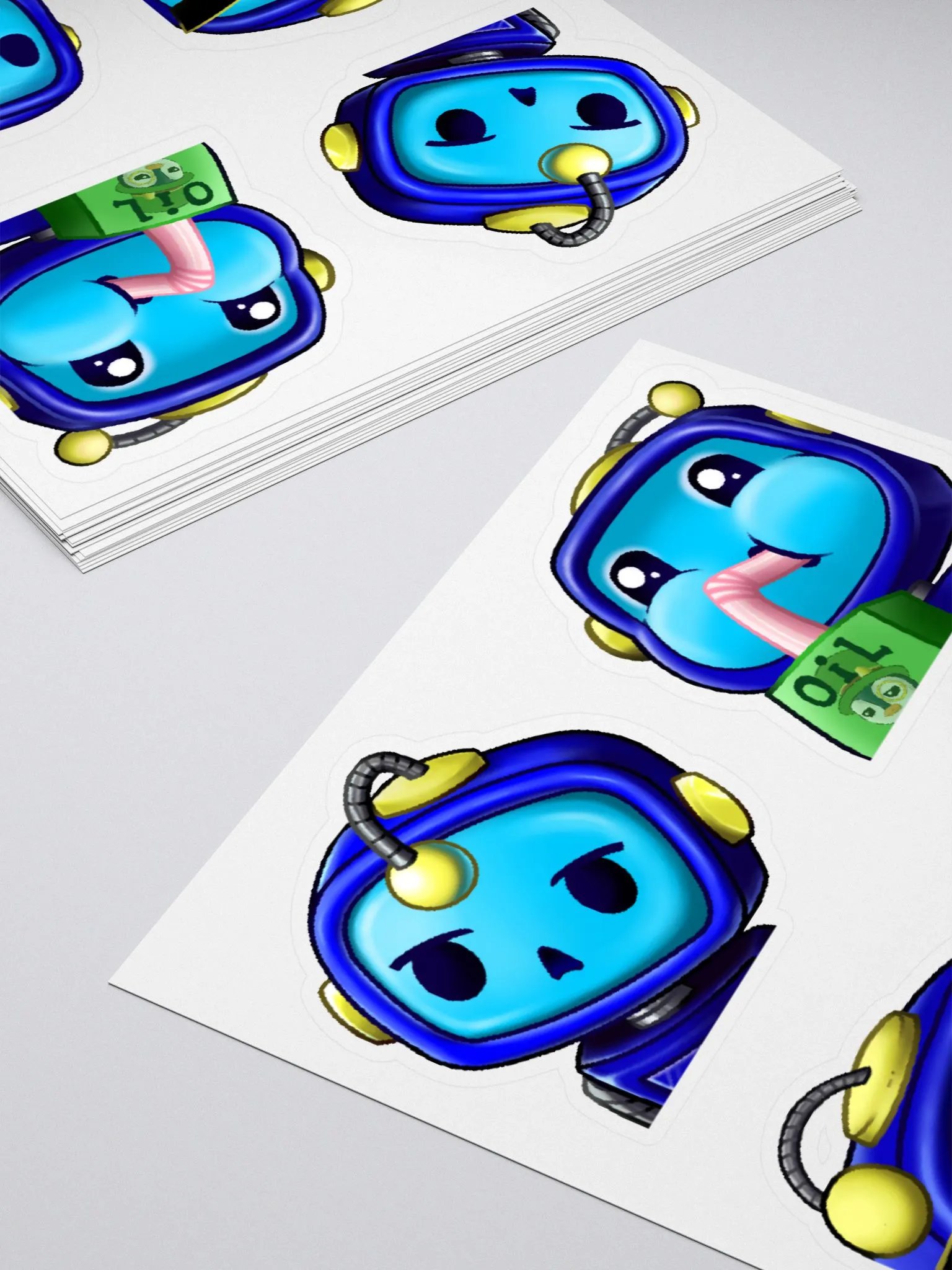 Sticker Sheet - Foxy Collection #1 (Blank, Sip, Brows, D:) product image (4)