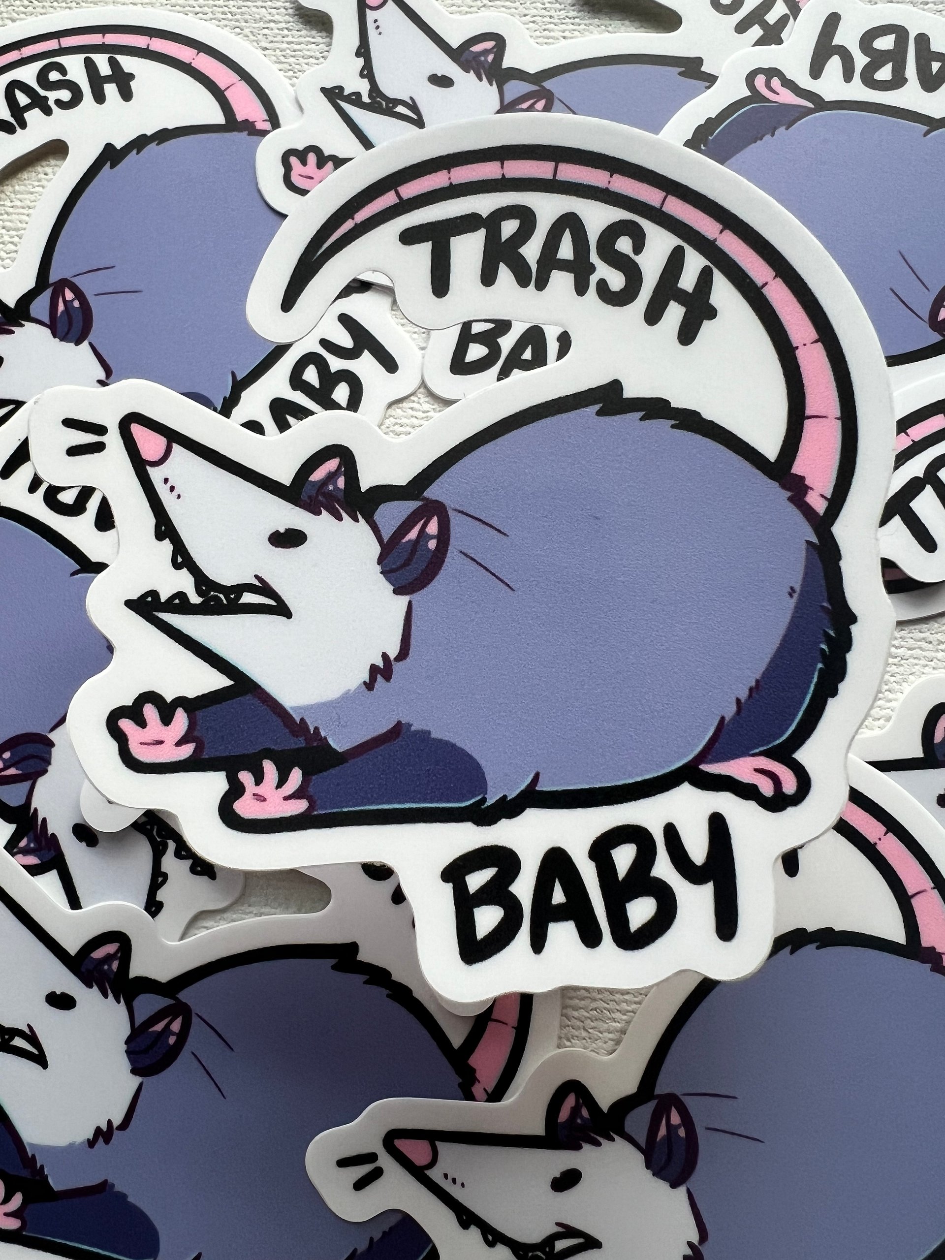 Trash Baby Opossum Sticker product image (1)