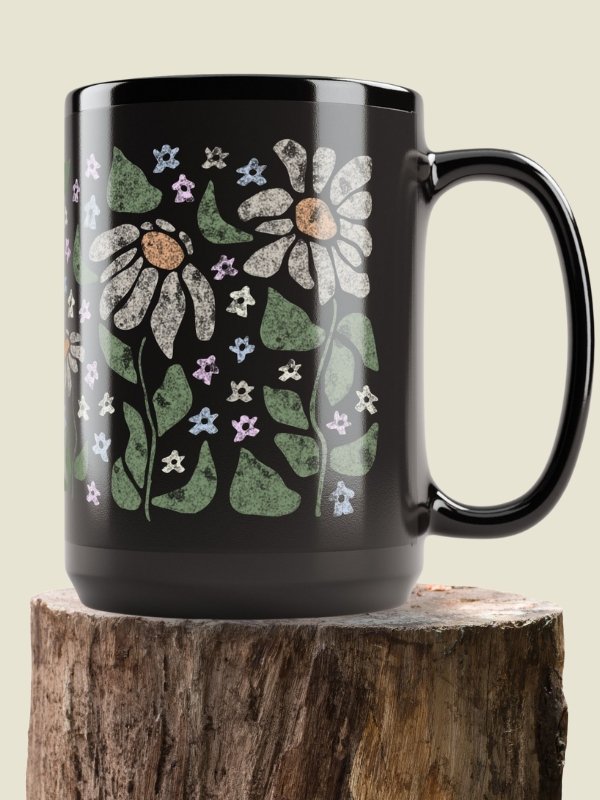 Subtle Meeples Pastel Daisy 15 oz. Mug for Board Gamers product image (1)