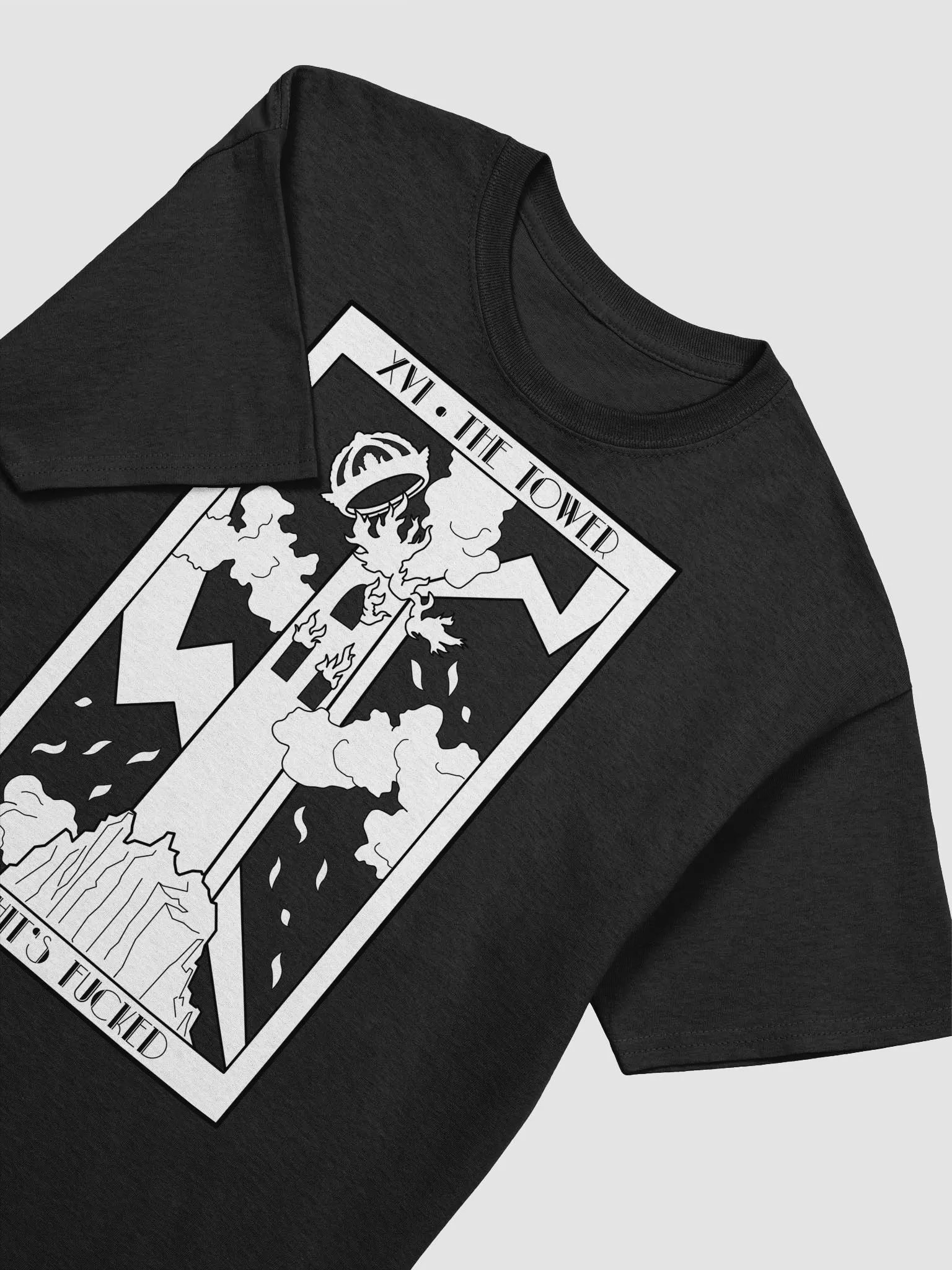 XVI The Tower Dark Mode Heavyweight T-Shirt product image (3)