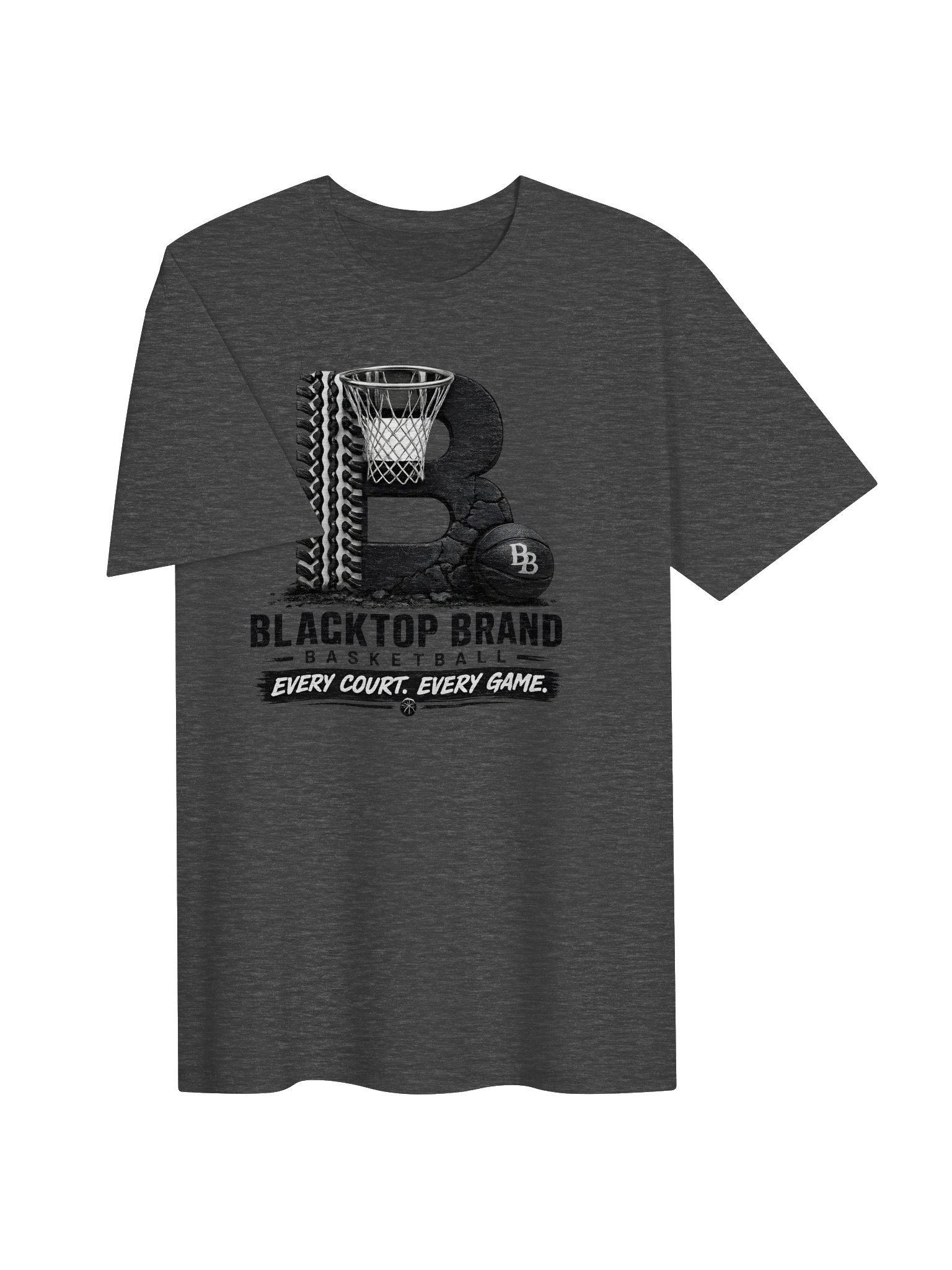 Blacktop Brand Basketball Logo Tee product image (3)