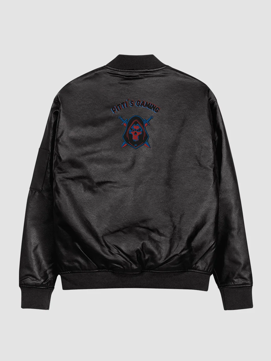 [pittis_gaming] Threadfast Apparel Faux Leather Bomber Jacket Threadfast Apparel 395J product image (3)