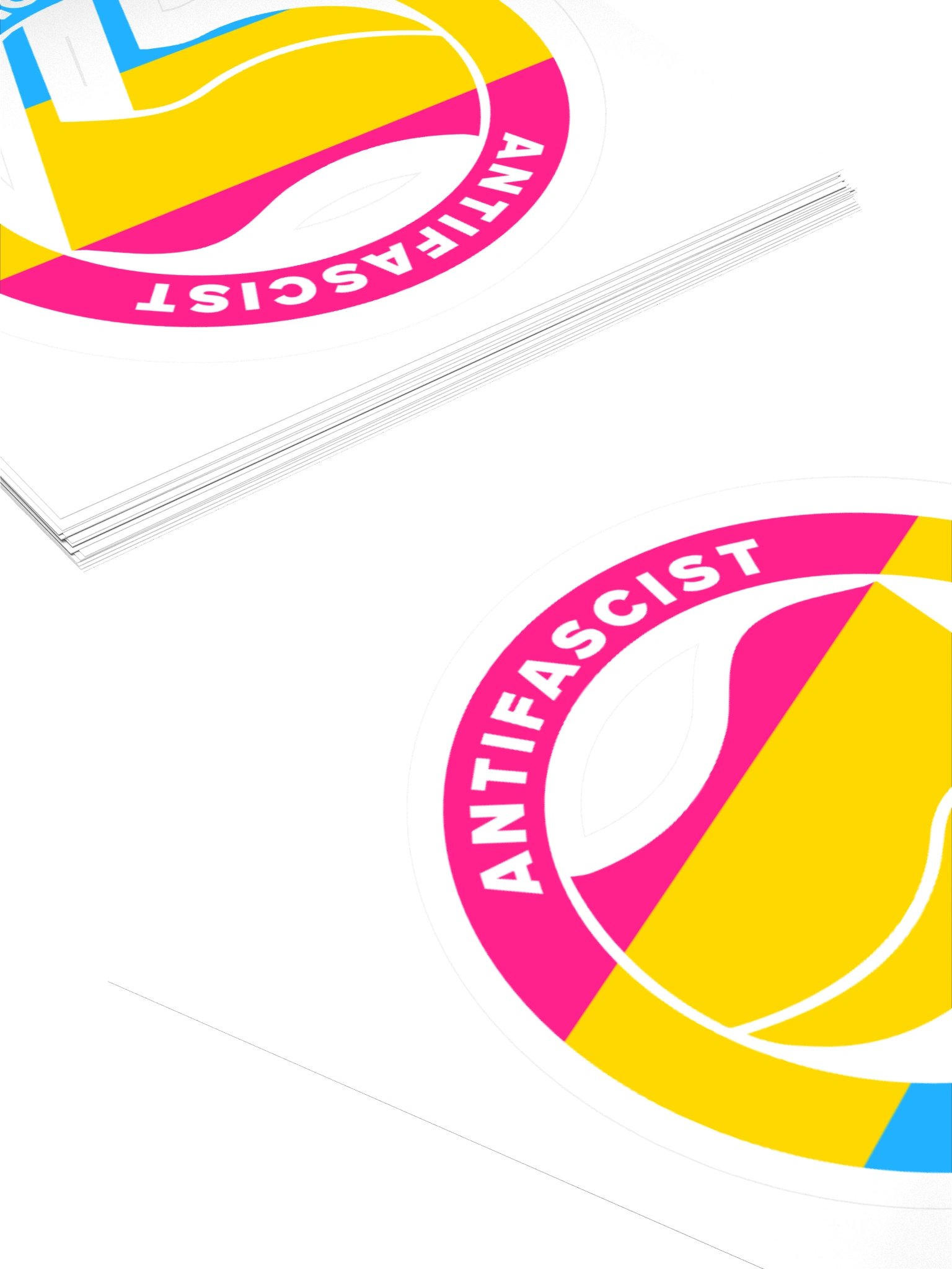 Antifa / Pansexual Pride Kiss Cut Sticker product image (4)