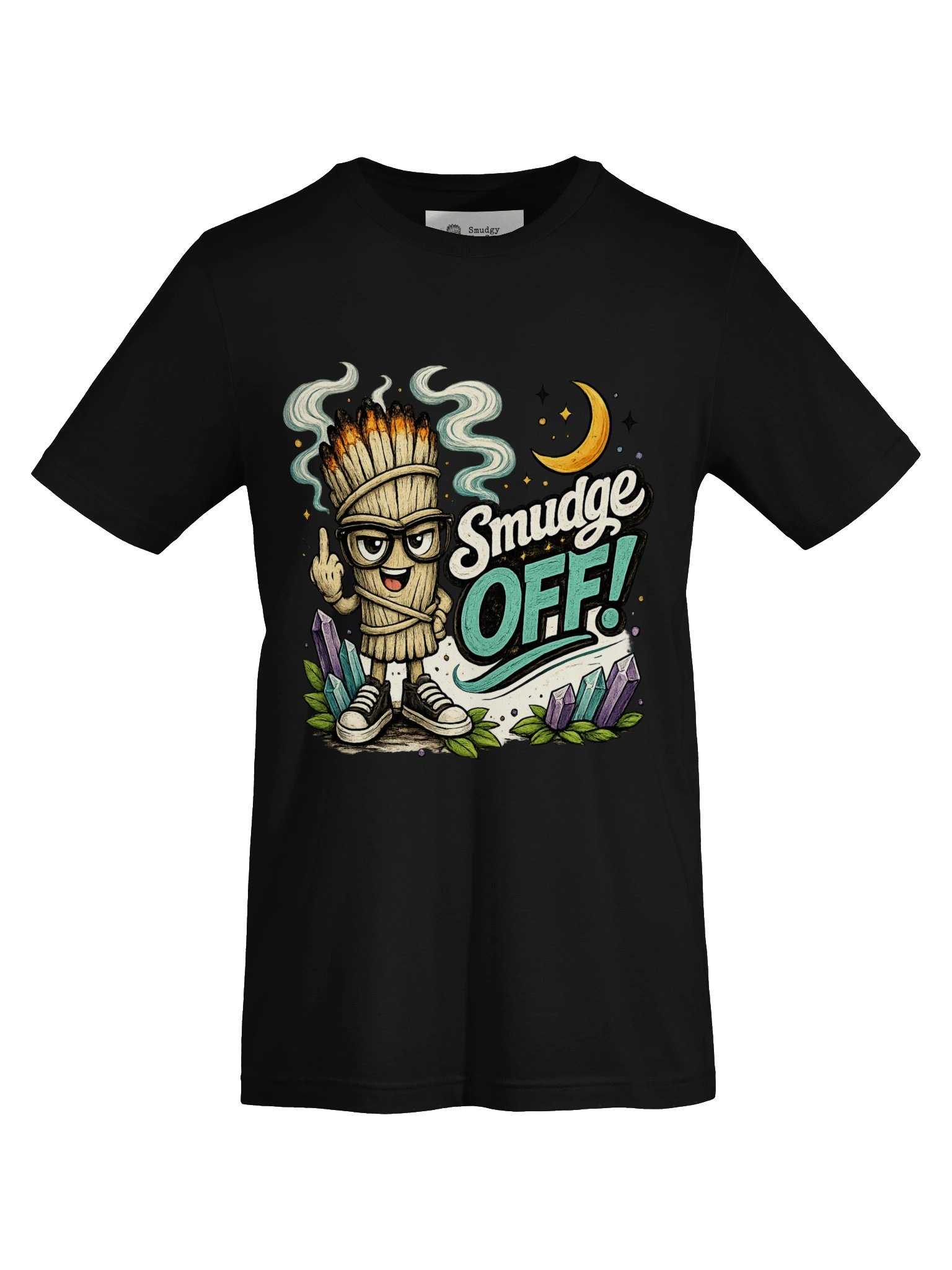 Smudgy Says Smudge Off - Funny Spiritual Attitude T-Shirt product image (5)