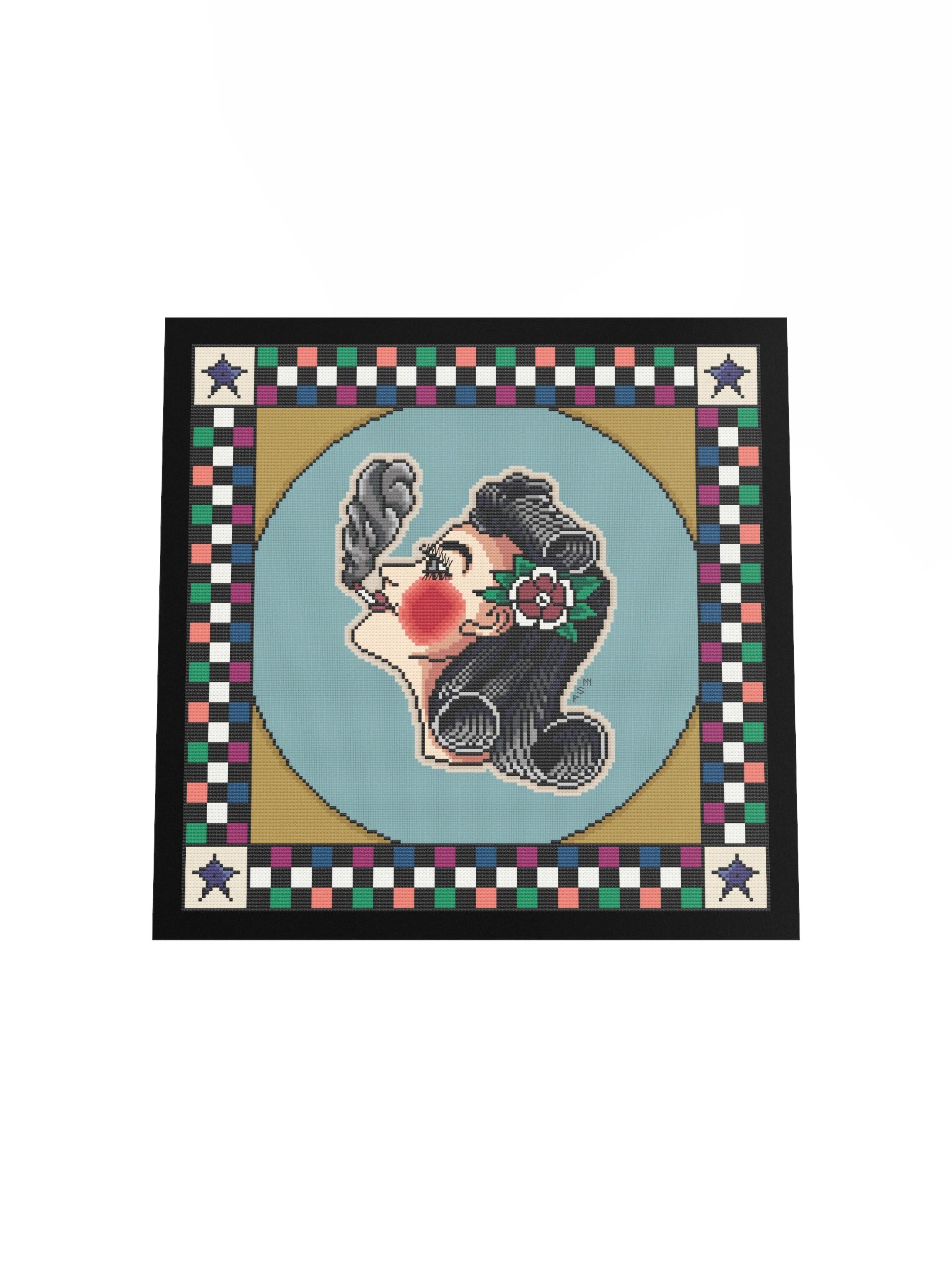 Bert Grimm Smoking Lady with Folk Art Frame Print product image (5)