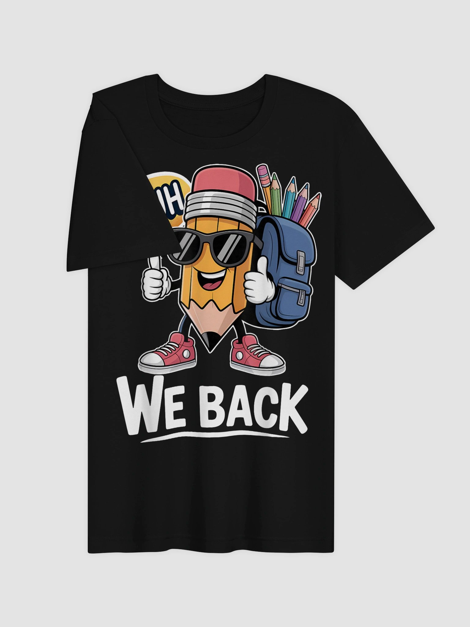 Bruh We Back Cute Pencil Teacher Student Boys Back to School T-Shirt product image (23)