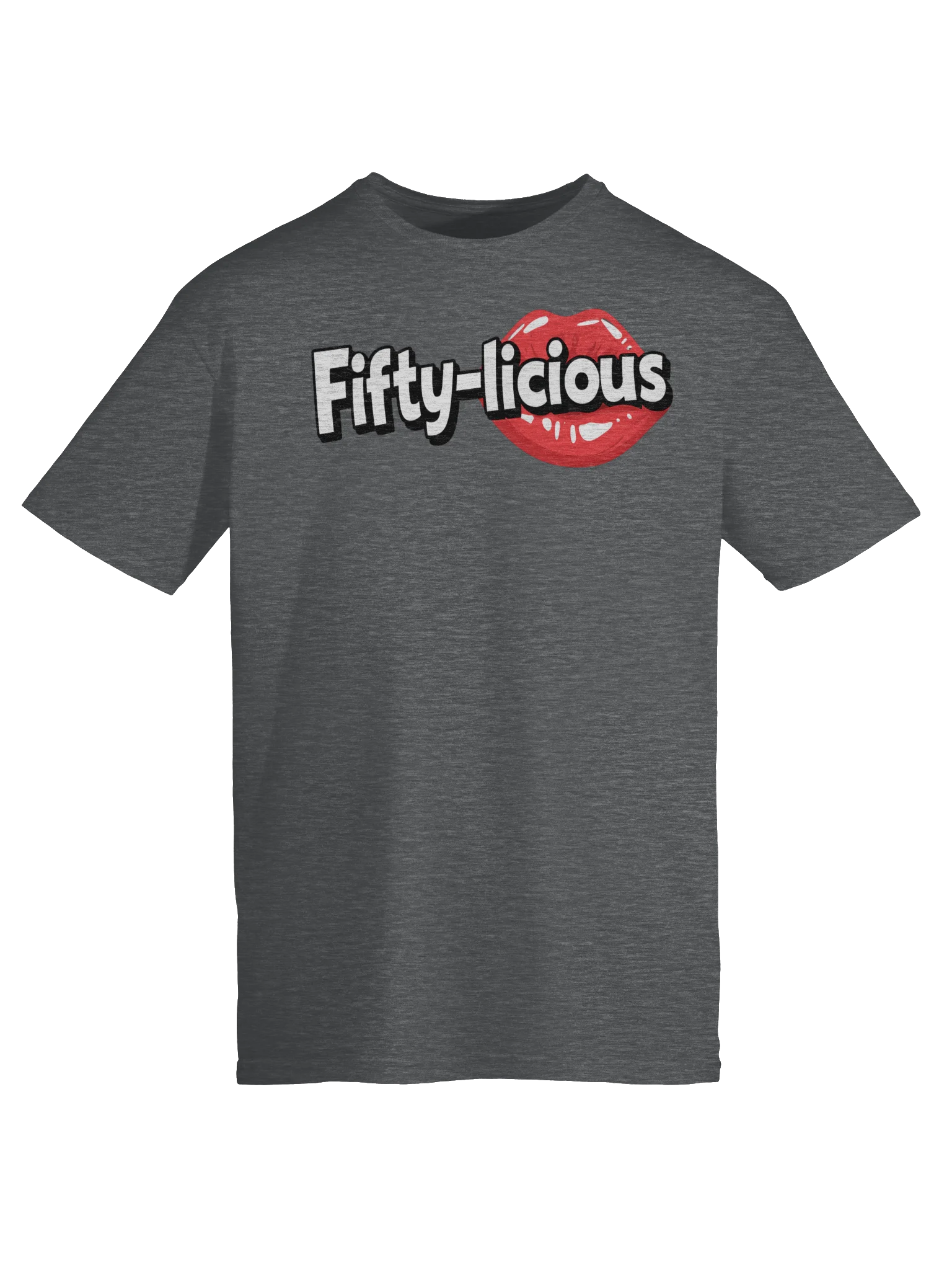 Fifty-licious Red Lips Graphic Tee product image (3)