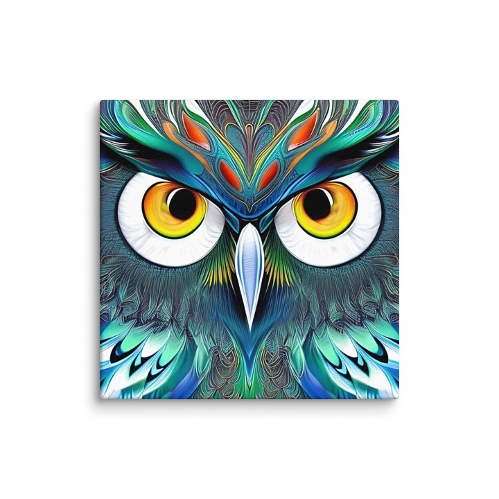 Fantasy Fractal Owl Art - v1 product image (1)