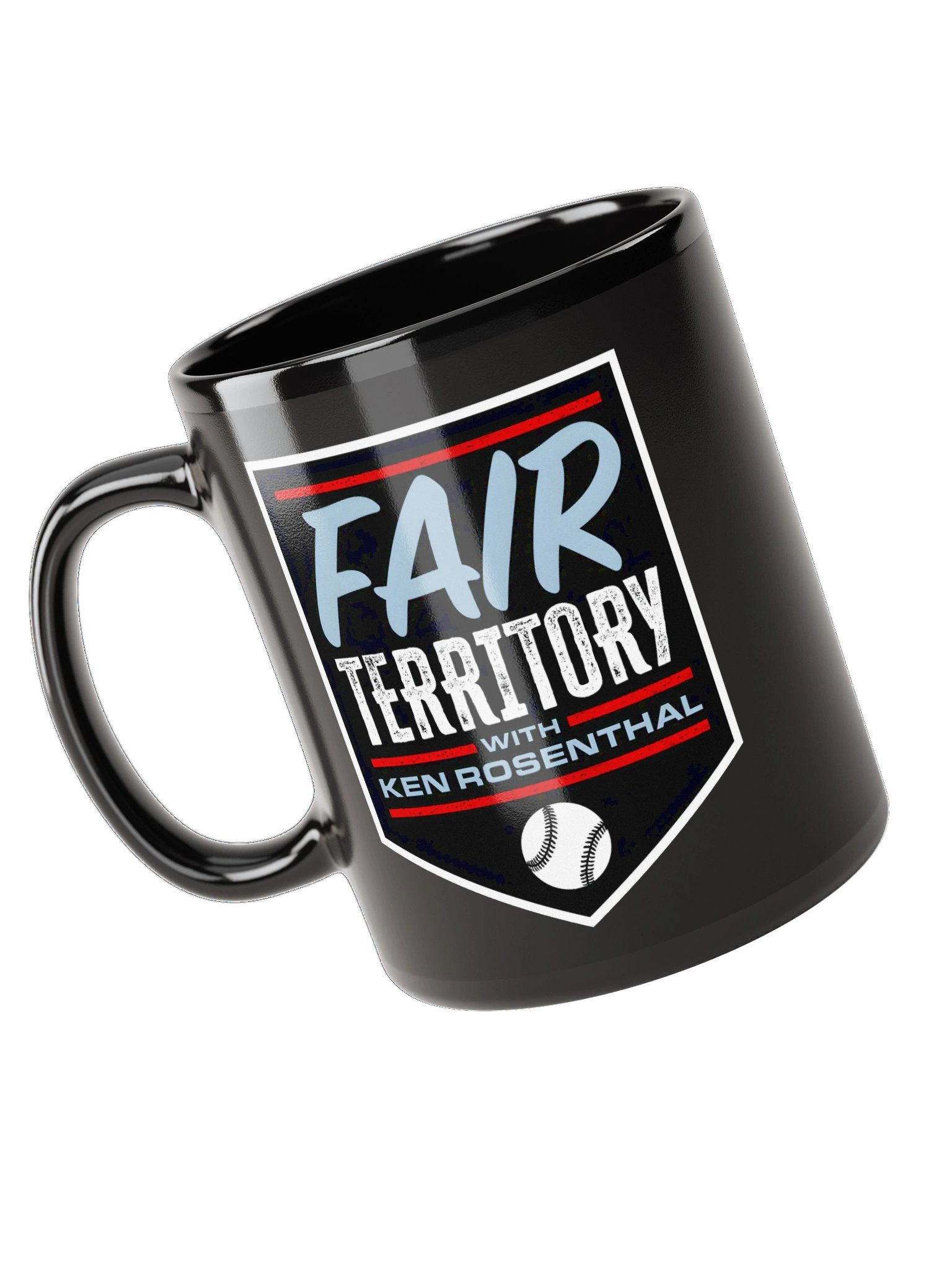 Fair Territory with Ken Rosenthal Glossy Black Mug product image (3)