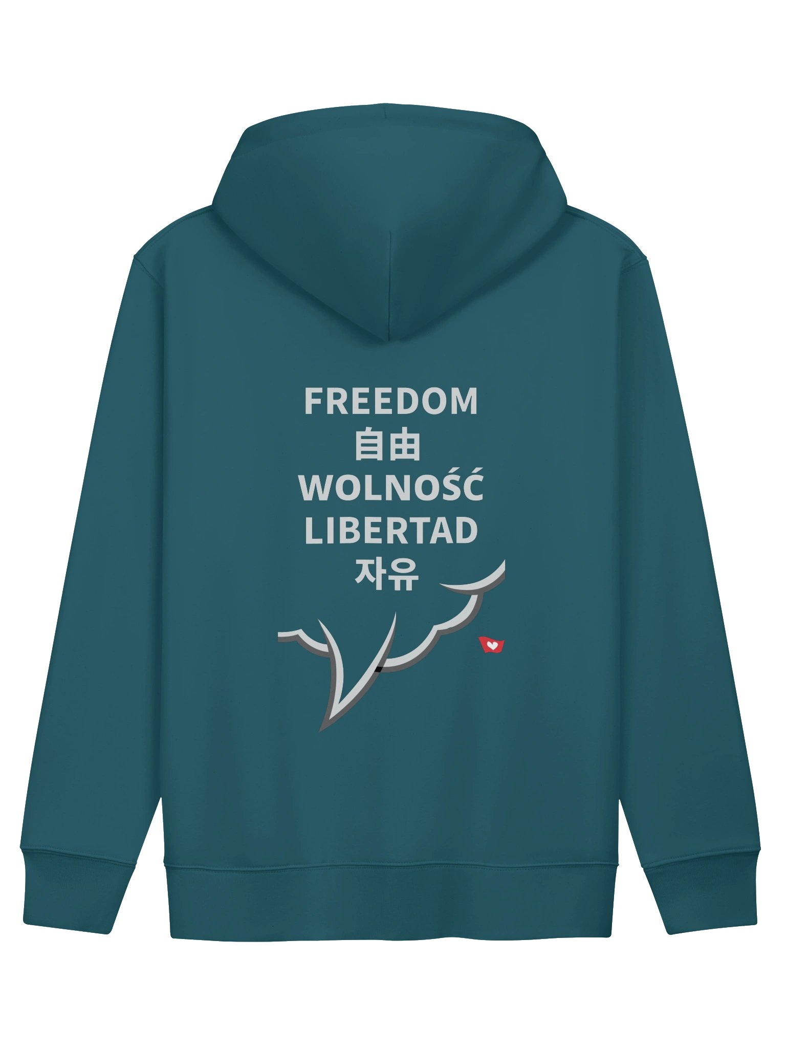 Organic Unisex Zip Hoodie, FREEDOM. Street Style product image (2)