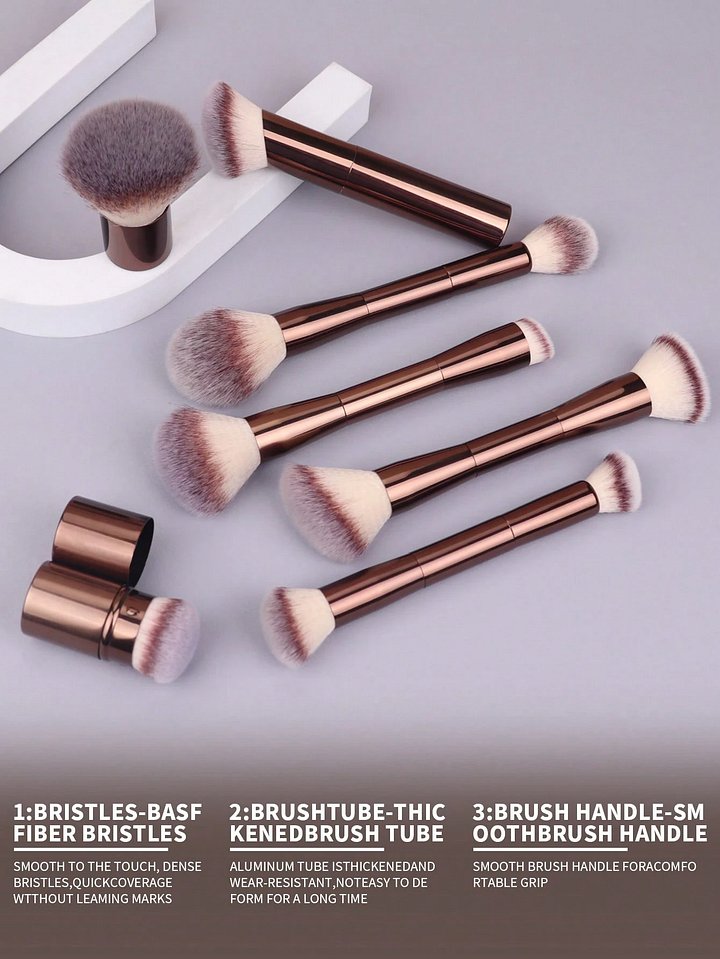 22-Piece Professional Makeup Brush Set with Velvet Bag & Powder Puffs product image (2)