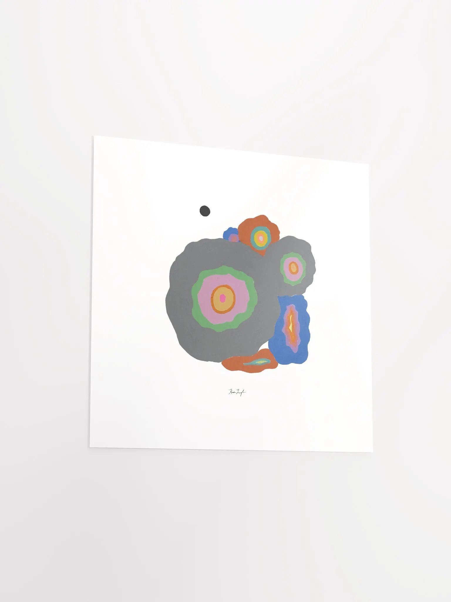 Abstract Stones Square Matte Print product image (11)