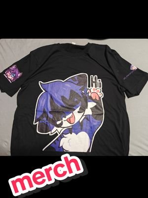 I like my own merch, Imma wear it with pride,   #merch #tshirt #furry #purple #Cat 