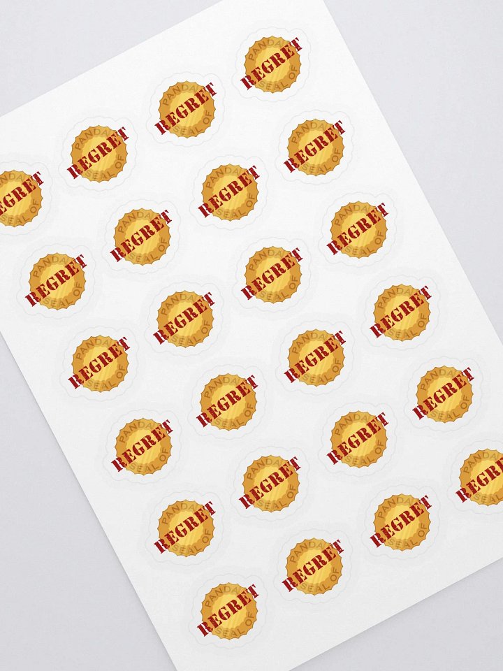 Panda Seal of Regret Sticker Sheet product image (1)