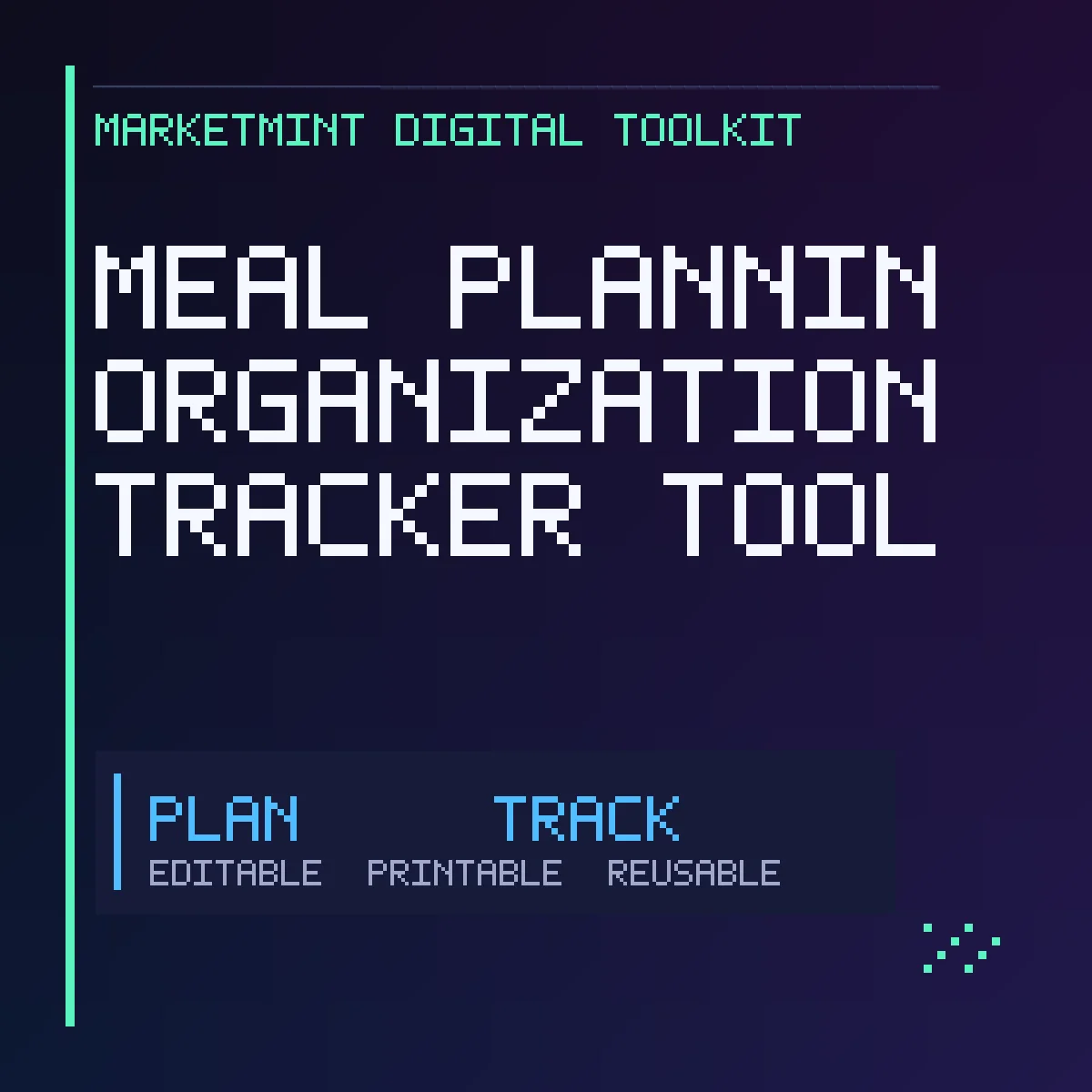 Meal Planning Organization Tracker Toolkit product image (1)