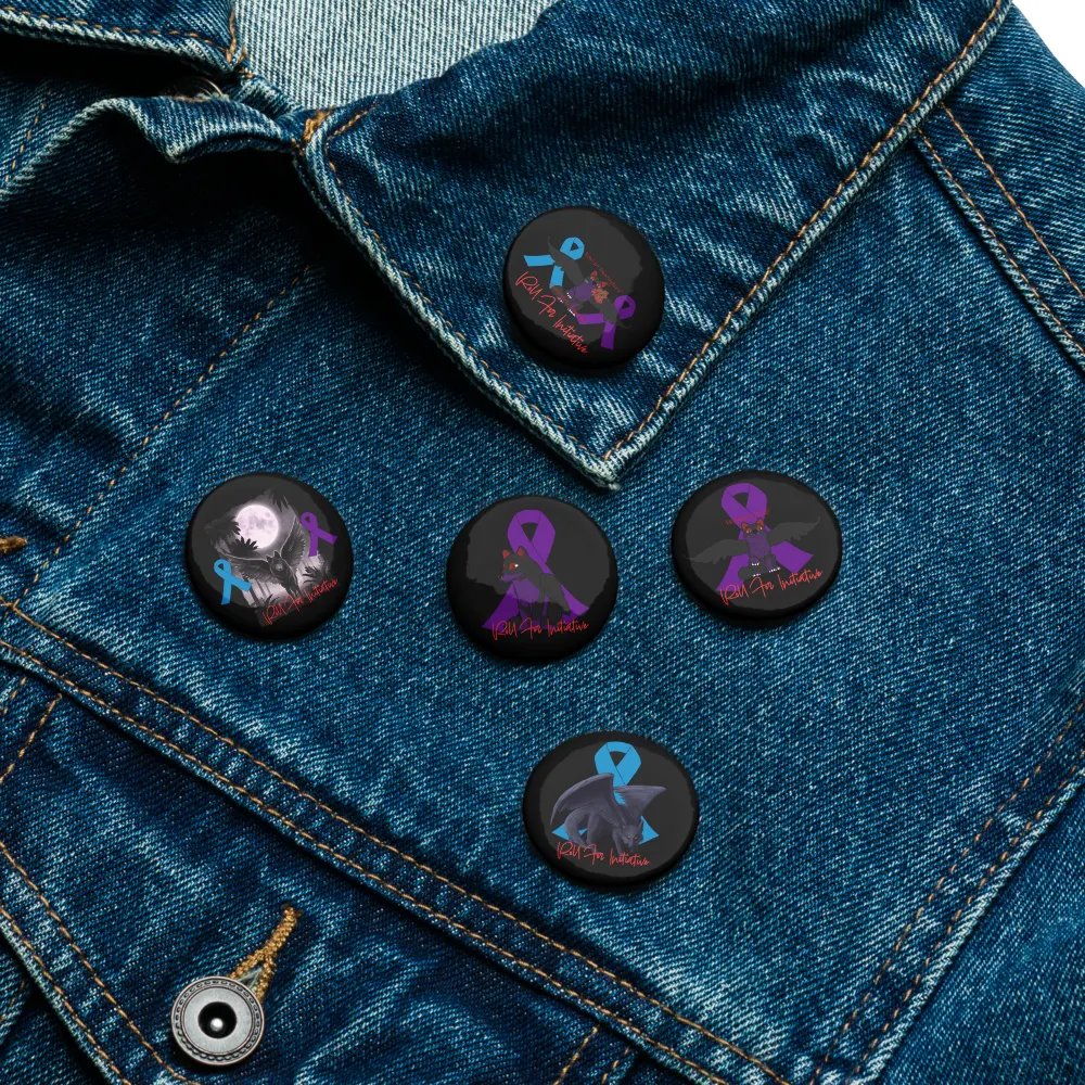 Huntington's Awareness Button Pin Set product image (11)