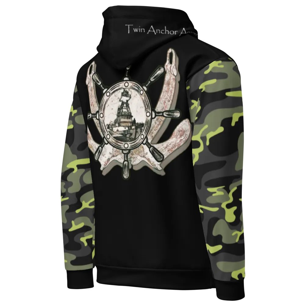 2 Anchor - Ship wheel & Tug CE (Camouflage & Black) – Performance Marine Wear | Twin Anchor Apparel North Current Line product image (8)