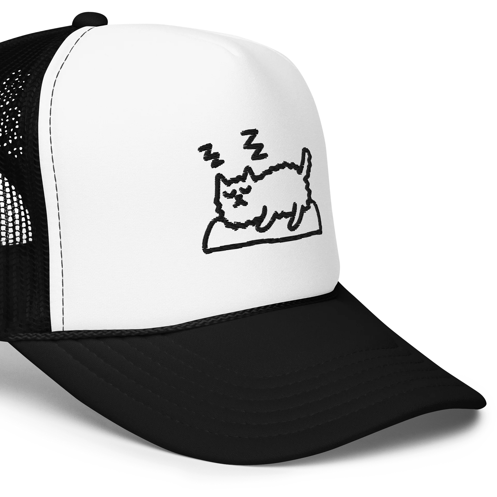 💤 Catching Z's | Black Trucker Hat 🧢 product image (5)
