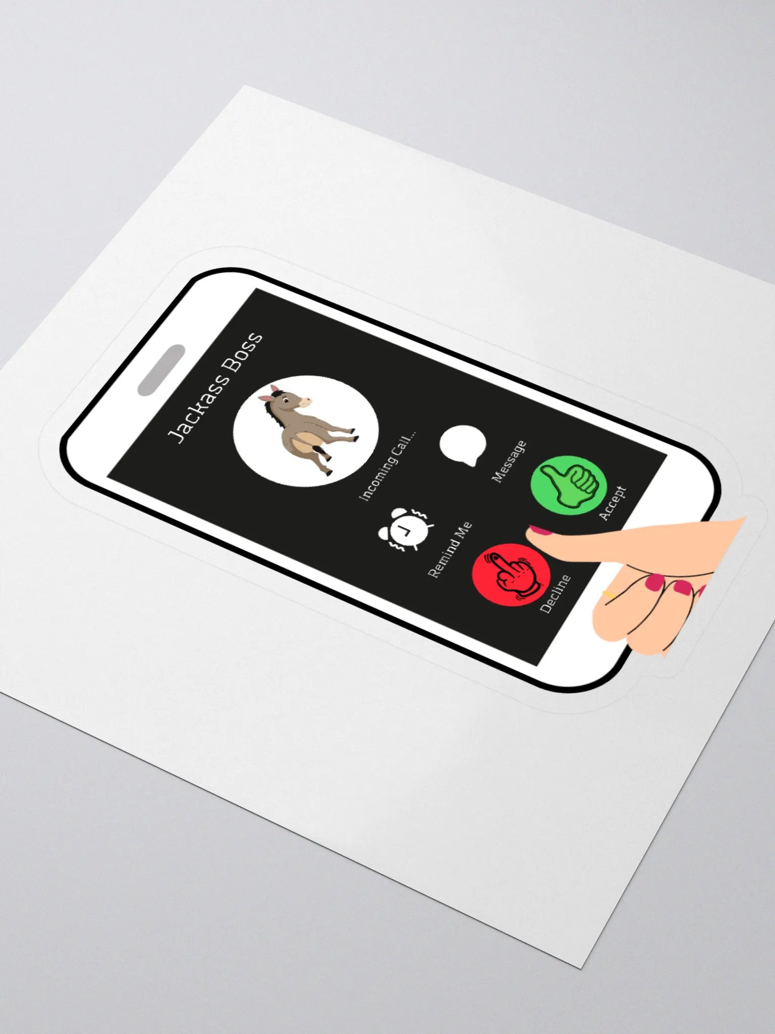 When The Boss Calls - Funny Stickers product image (3)