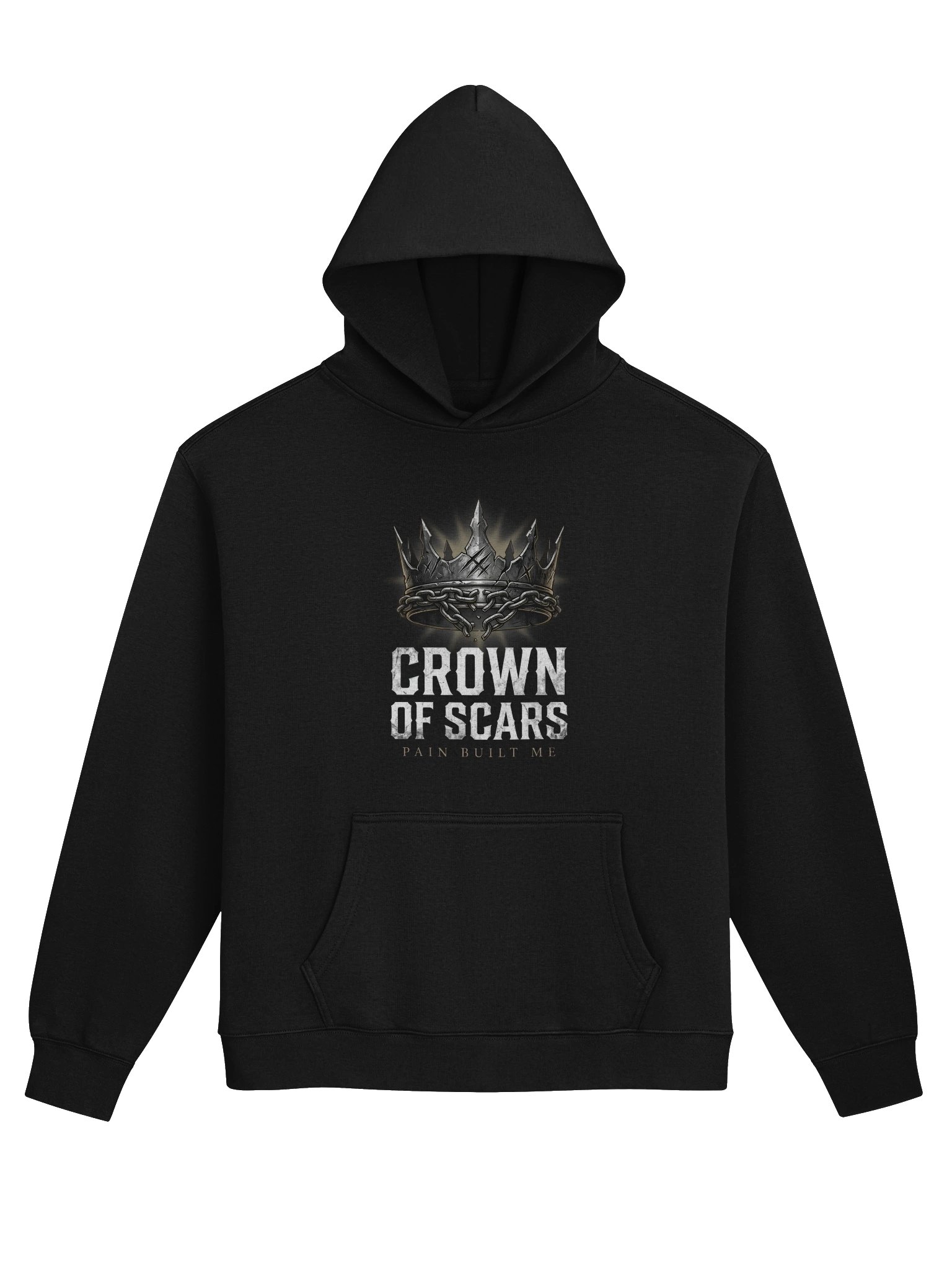 Crown of Scars Hoodie — Pain Built Me product image (1)