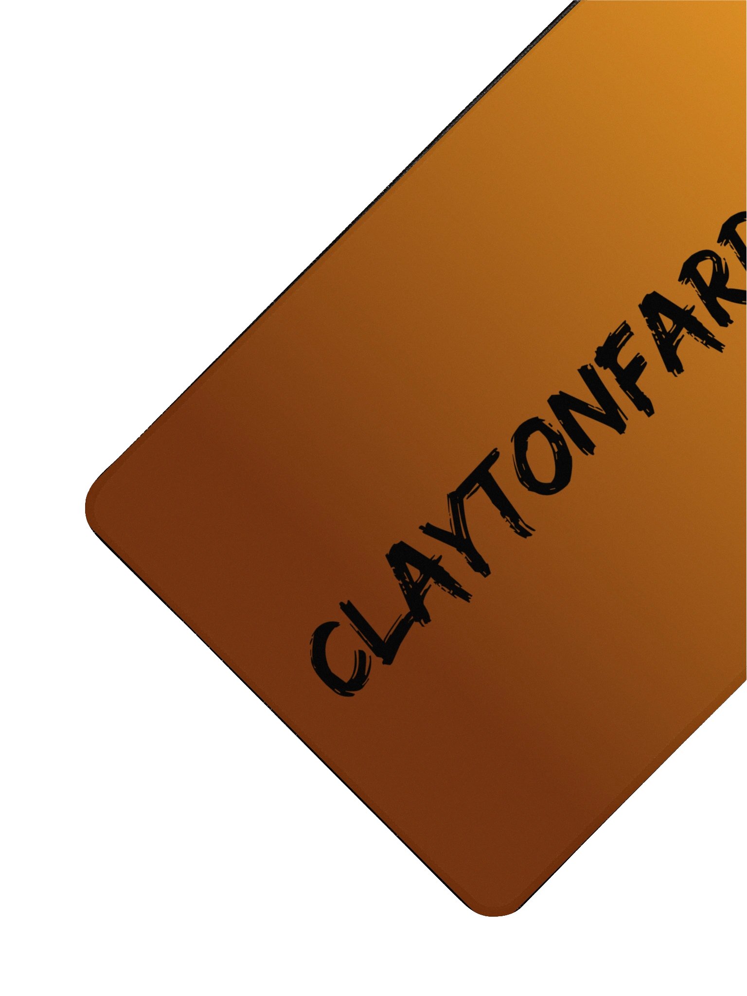 CLAYTONFARRELL.COM Orange Gradient Desk Mat product image (3)