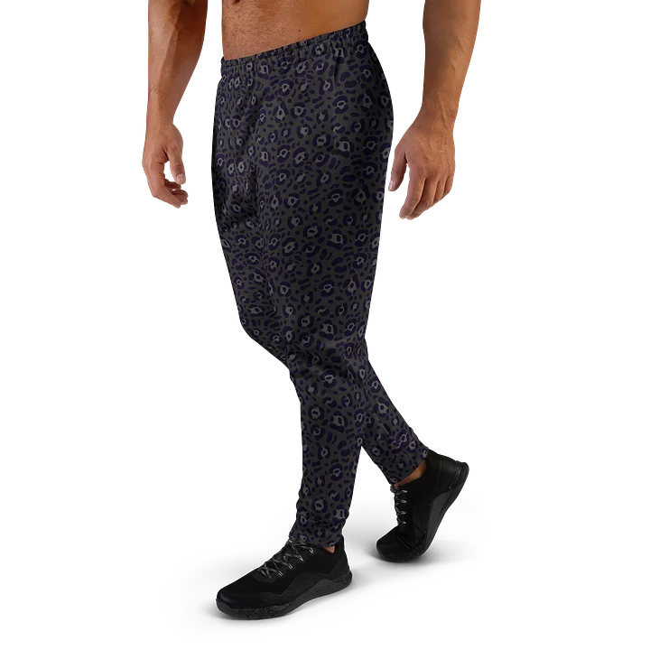 Recycled Men's Joggers with Bold Black Leopard Print product image (1)