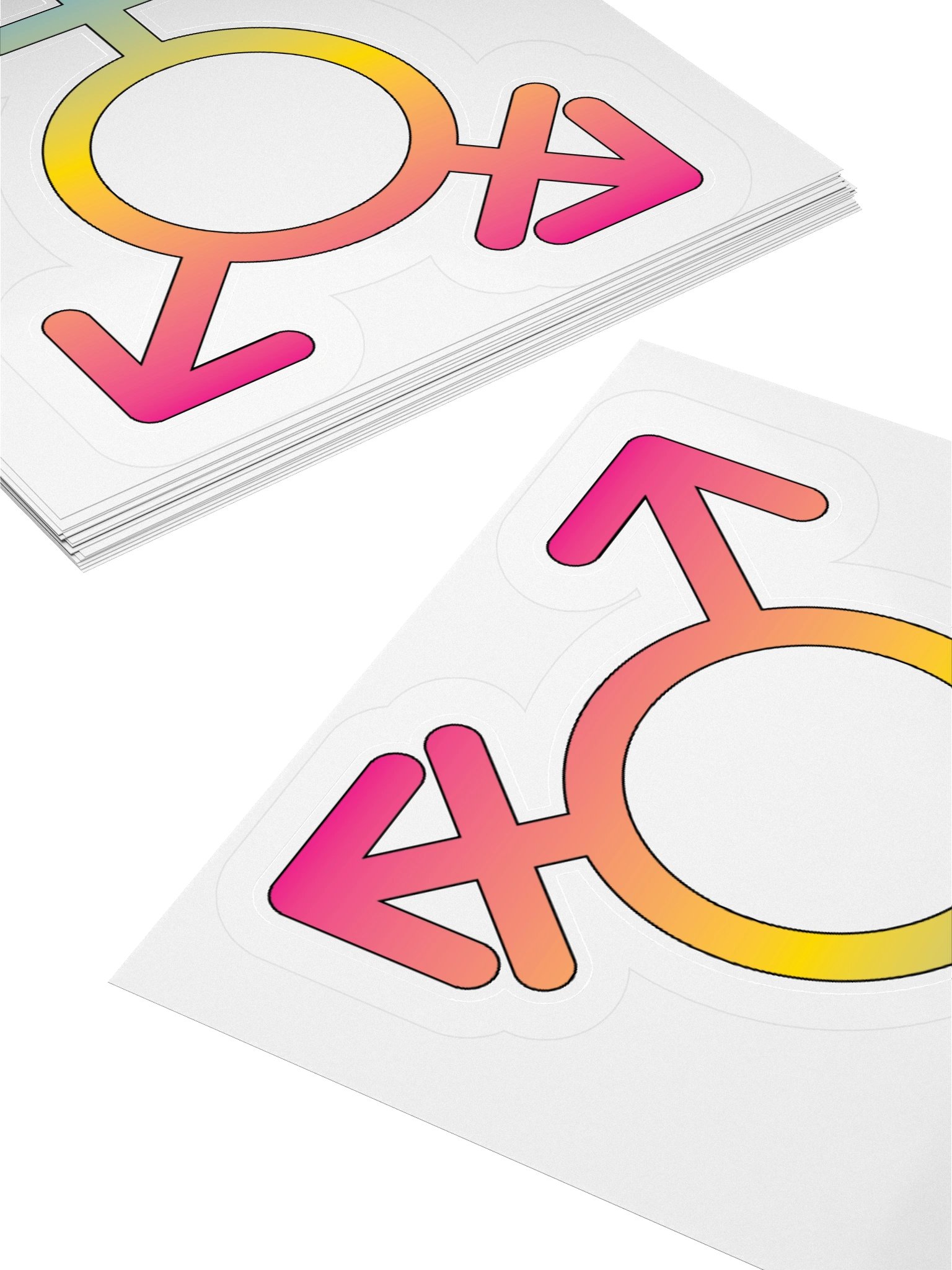 Pansexual Transgender Symbol Sticker product image (12)