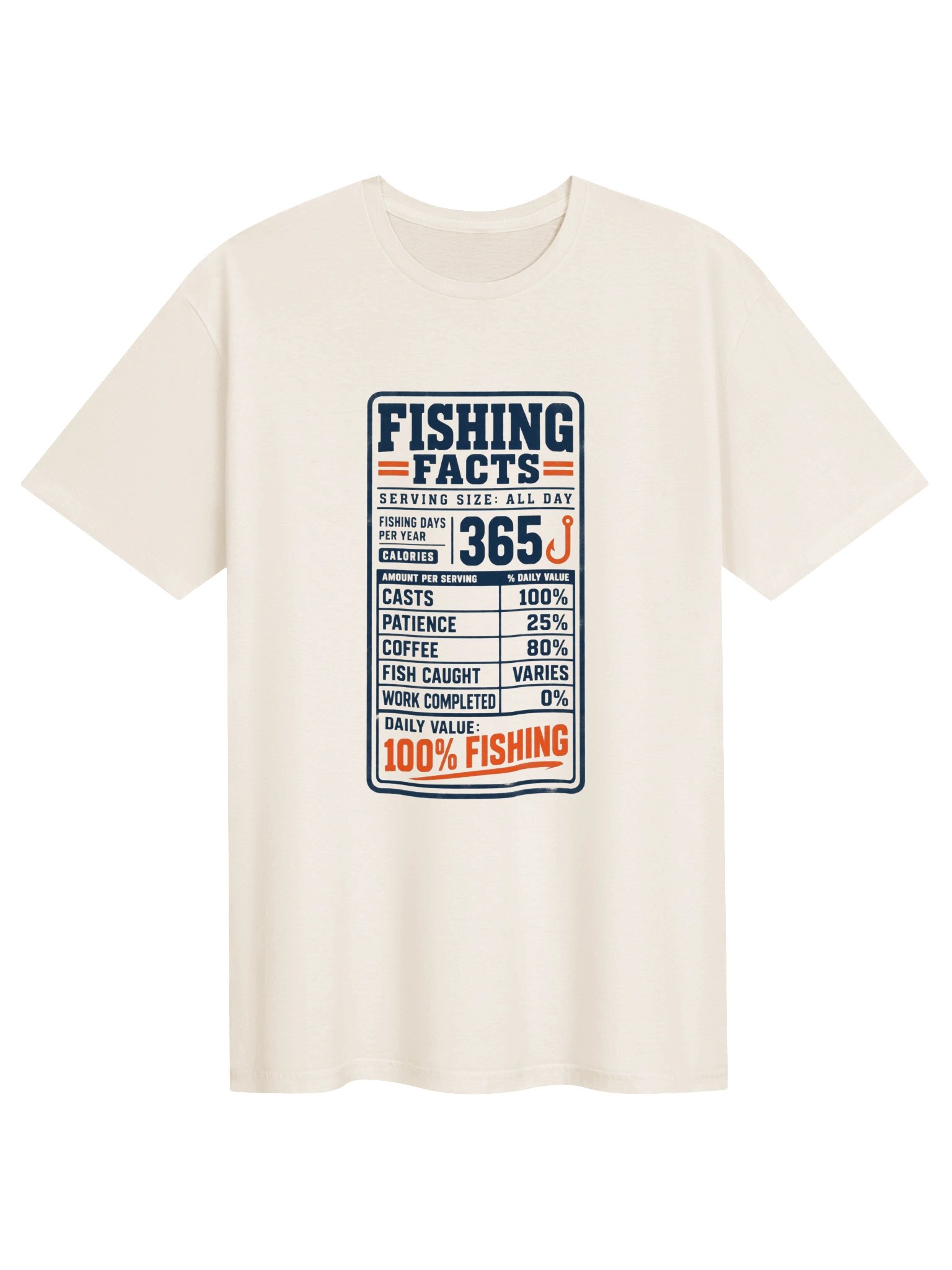 Daily Value: 100% Fishing T-Shirt product image (1)