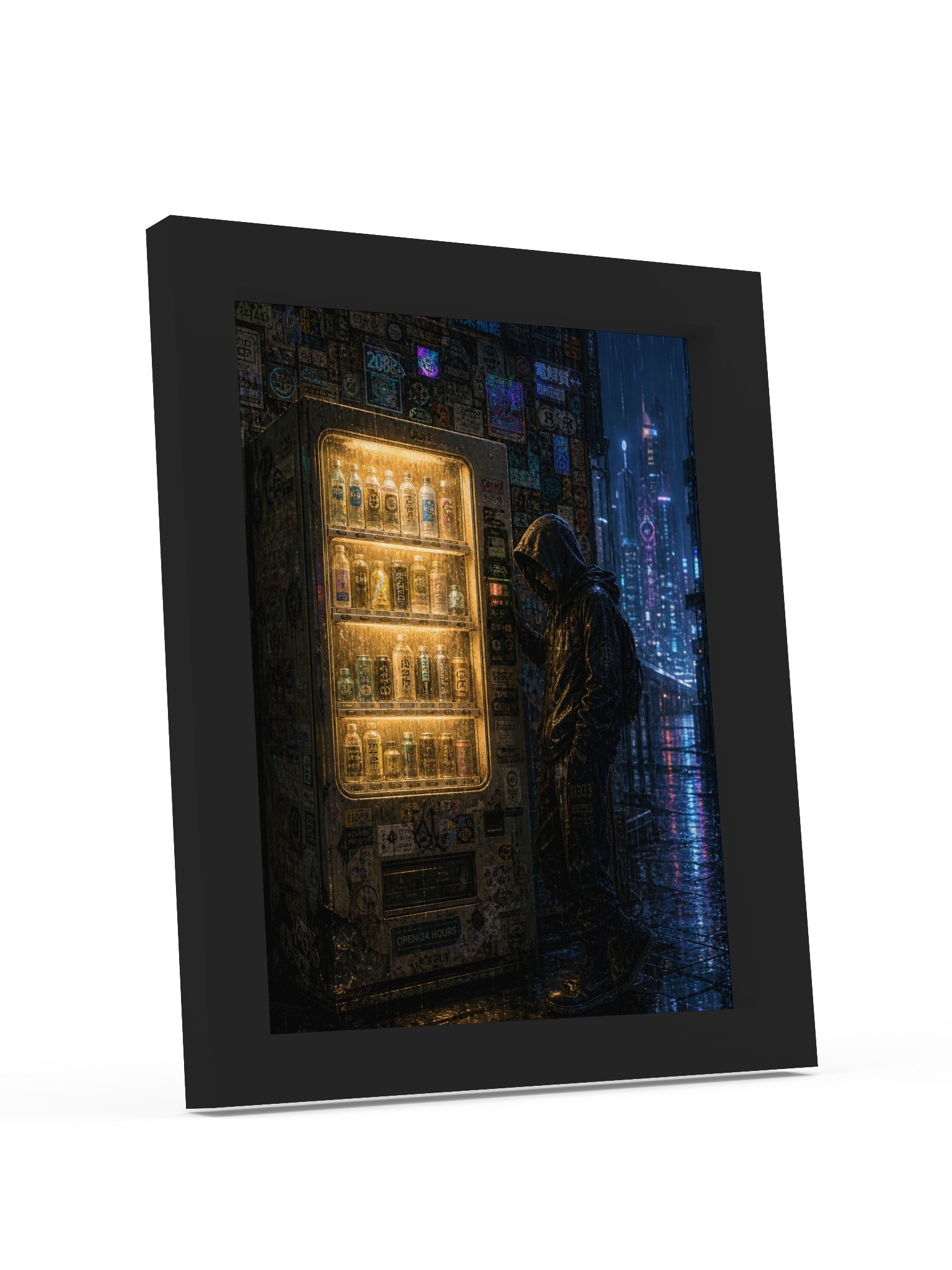 Neon Rain Vending Machine Poster product image (26)