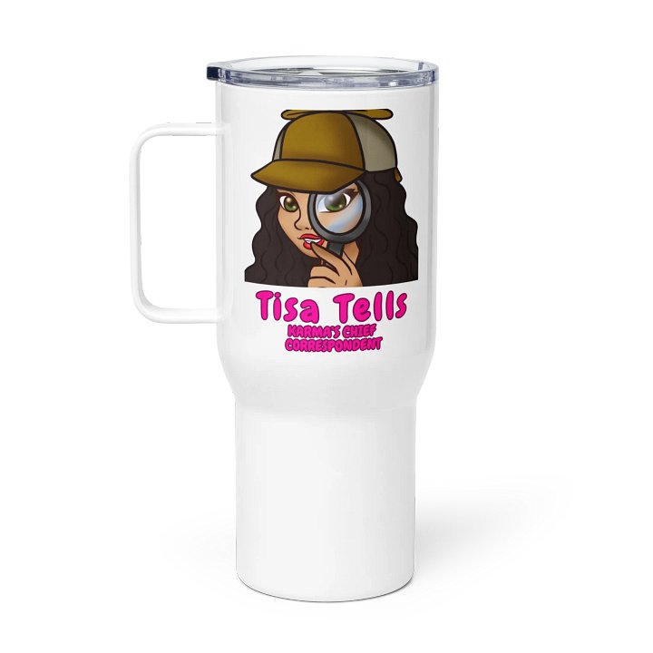 Pink Tisa Tells travel mug product image (1)