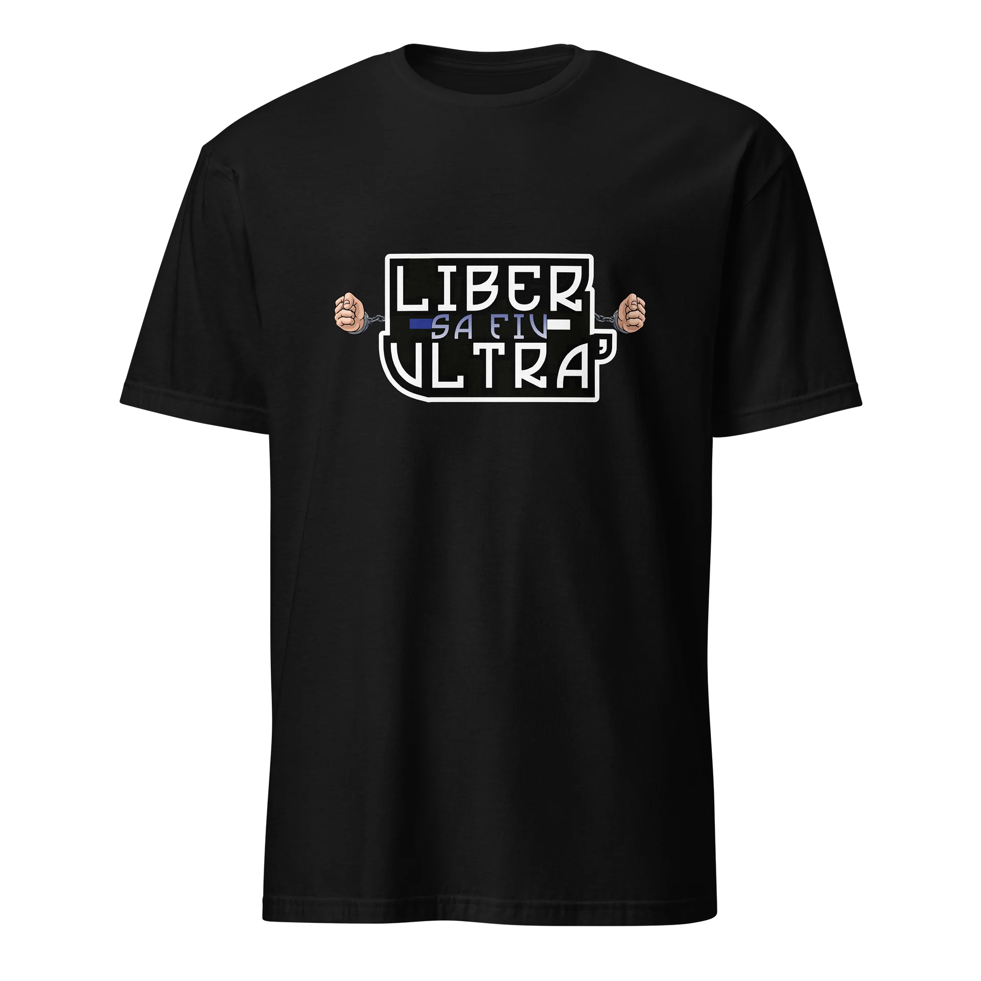 Tricou Liber să Fiu Ultra' || Alb și Albastru product image (1)