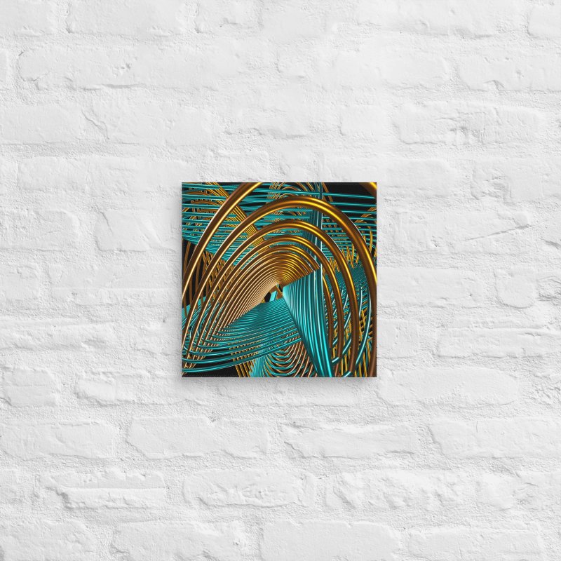 Oscilloscopic Dance #1 - Lissajous Figures Code Art Canvas Print product image (3)