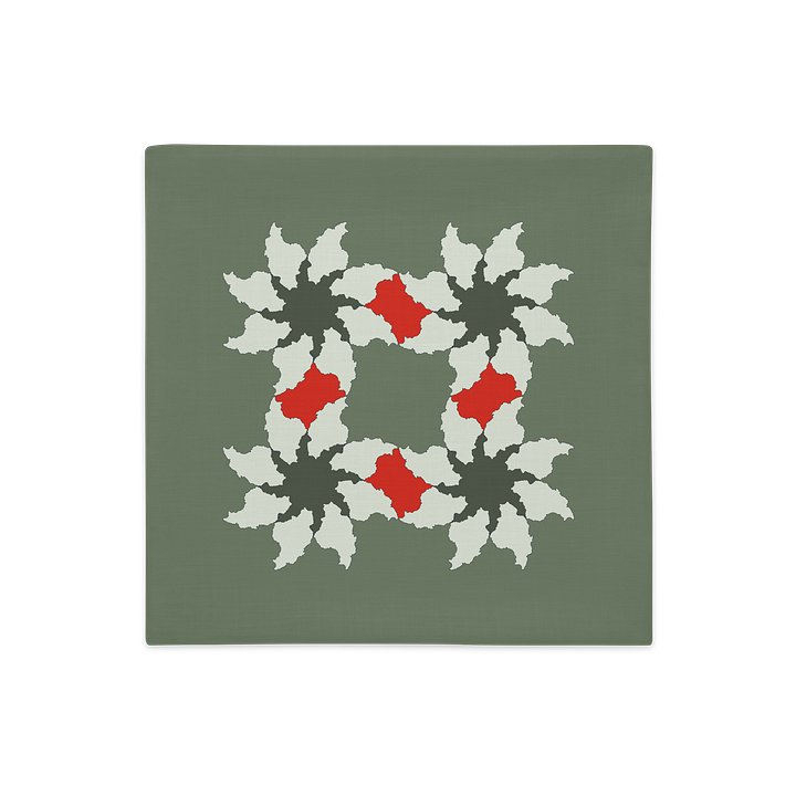 Where Iran Blooms Cushion Cover — Sage product image (1)