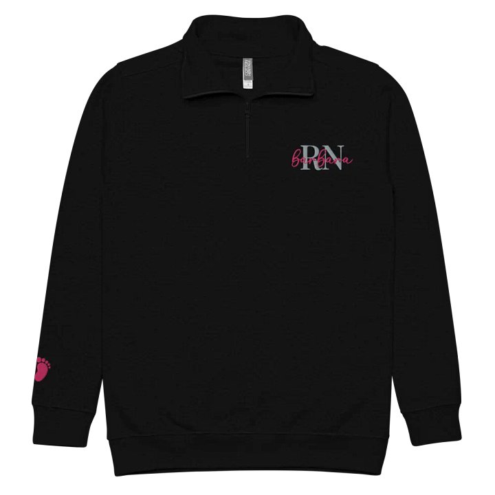 Personalized Embroidered Quarter Zip Sweatshirt (With Sleeve Element) product image (1)