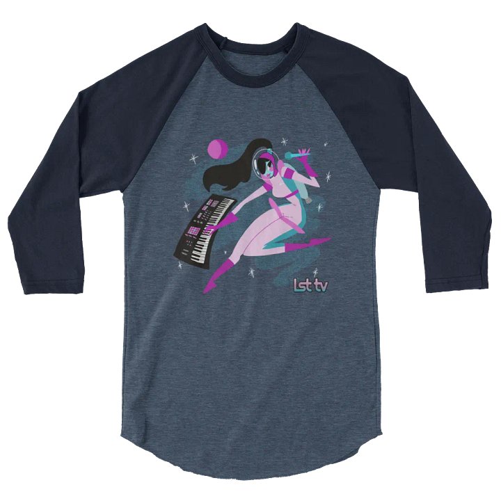 Astro-Synthpop Cutie Raglan Long Sleeve T product image (2)