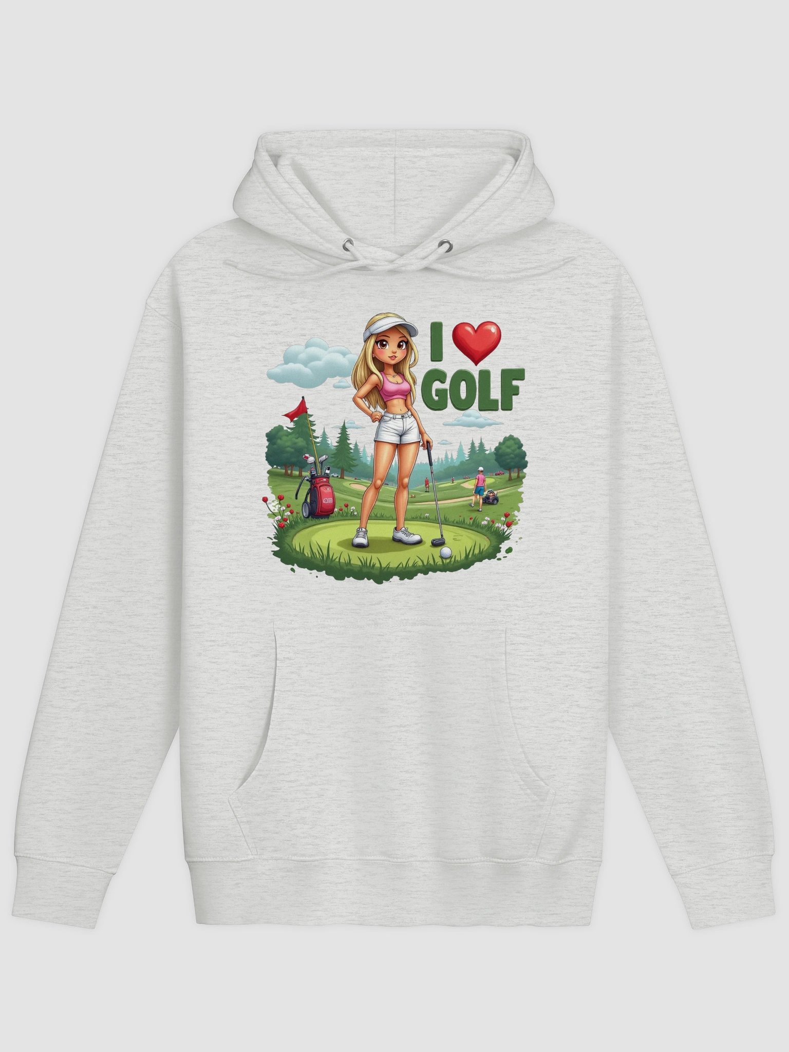 I ❤️ GOLF Unisex Premium Hoodie product image (1)