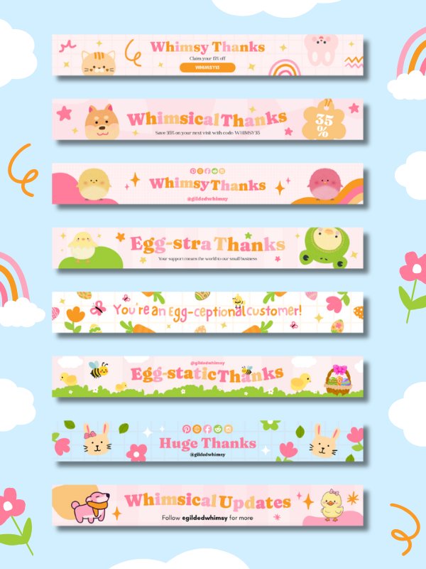 MRR/PLR Garden Etsy Receipt Banner Canva Templates product image (2)