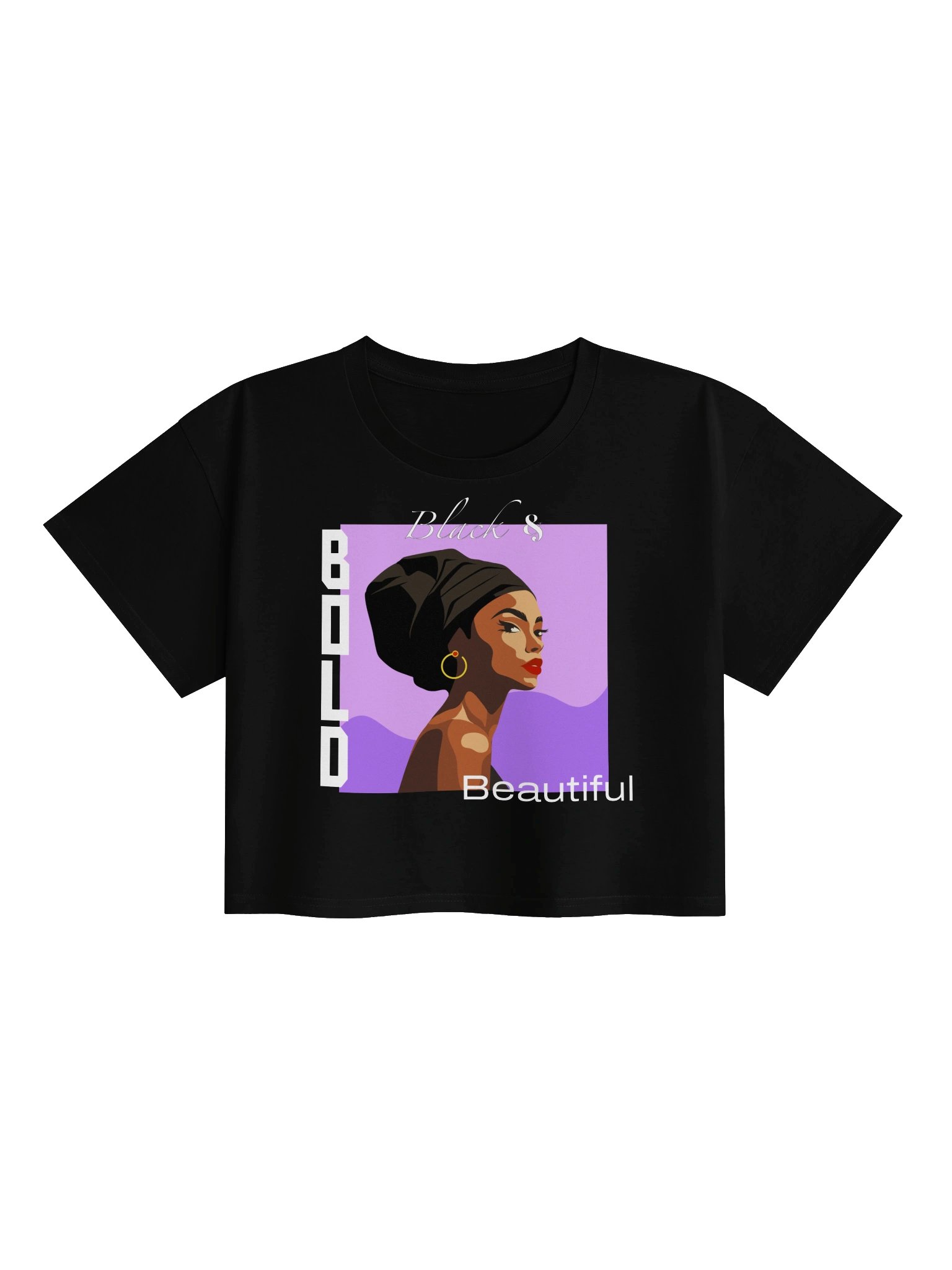 Bold Black Beautiful Icon I Crop Tee product image (1)