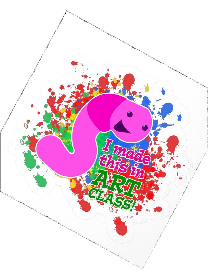 Worm's Art Class Sticker product image (2)