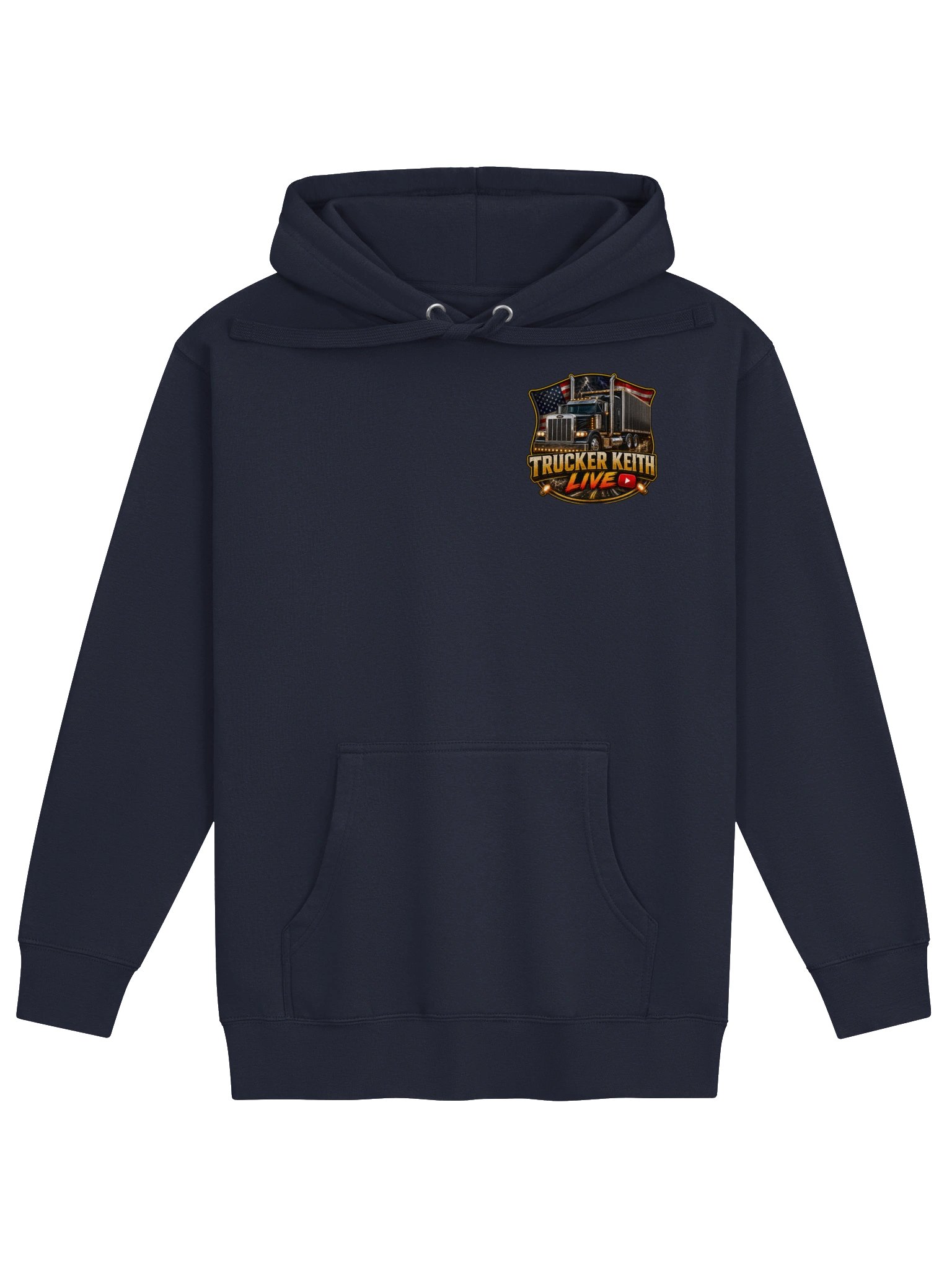 Trucker Keith Live Semi-Truck Flag Pineapple Pizza Hoodie product image (2)