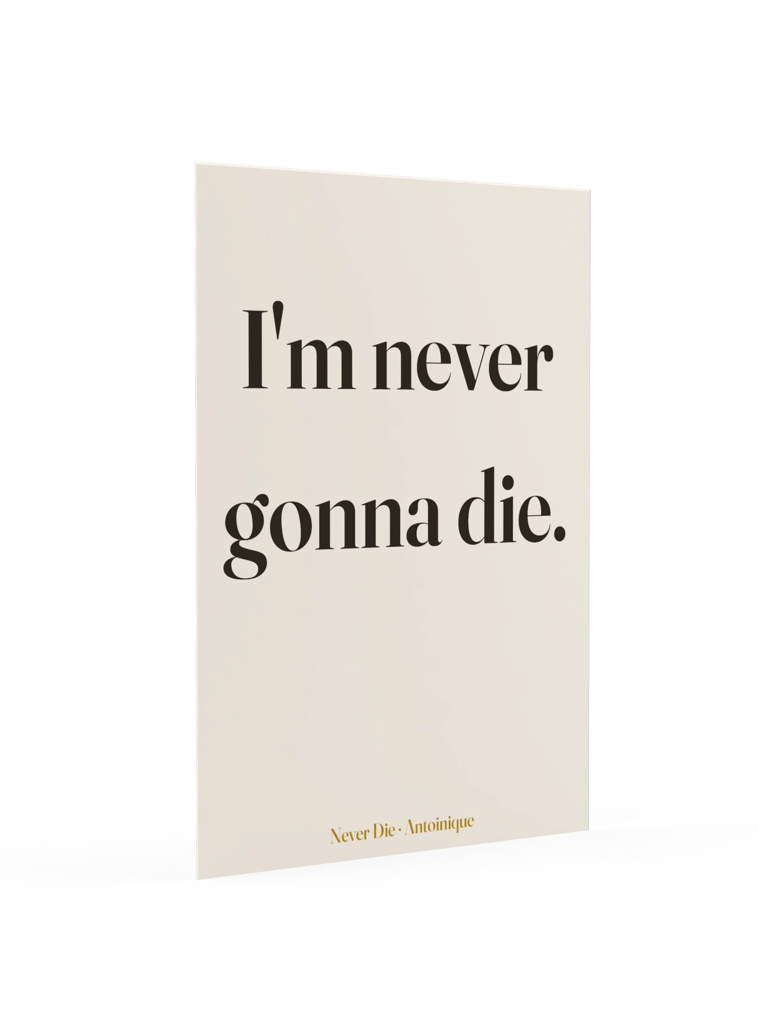 Never Die Lyric Art Print product image (2)