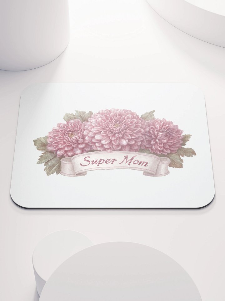 Super Mom Dahlia Bloom Mouse Pad product image (1)