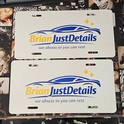 Marketing display plates. #brianjustdetails