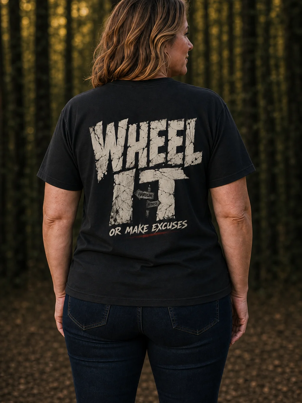 Wheel It or Make Excuses Back-Print Graphic Tee product image (4)
