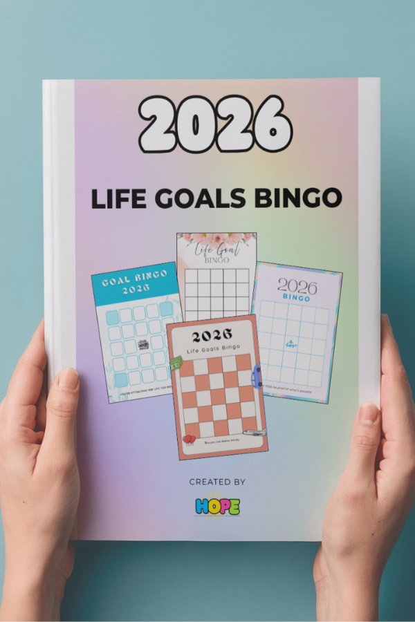2026 Life Goals Bingo – Choose 1 of 4 Printable Designs (PDF Download) product image (1)